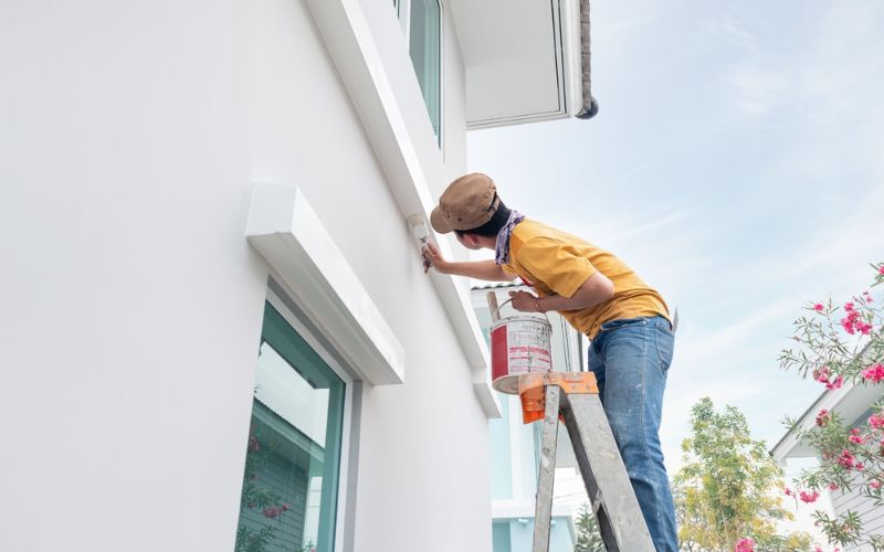 Coastal home exterior painting Gold Coast - Currumbin